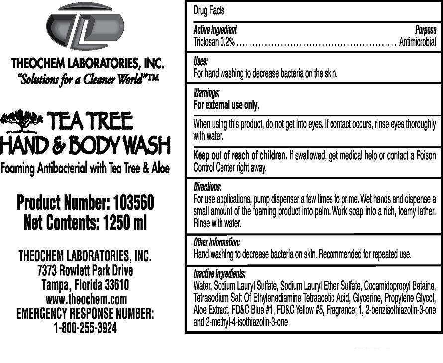 Theochem Tea Tree Hand and Body Wash